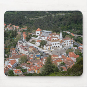 Paleis van Sintra van bovenaf in Sintra, Portugal Muismat