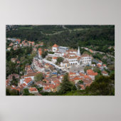 Paleis van Sintra van bovenaf in Sintra, Portugal Poster (Voorkant)