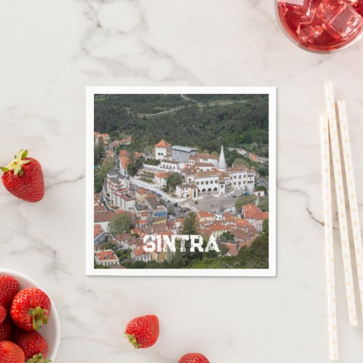 Paleis van Sintra van bovenaf in Sintra, Portugal Servet (Insitu)