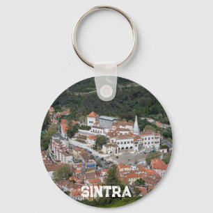 Paleis van Sintra van bovenaf in Sintra, Portugal Sleutelhanger