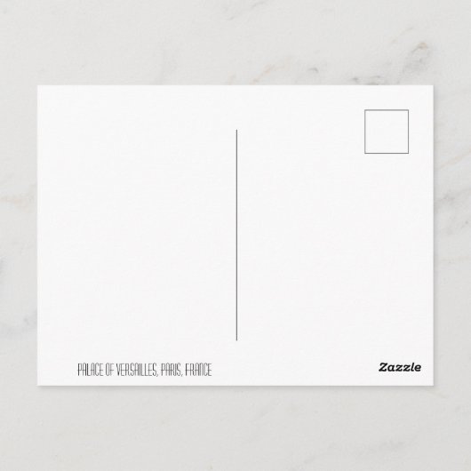 Paleis van Versailles Briefkaart (Achterkant)