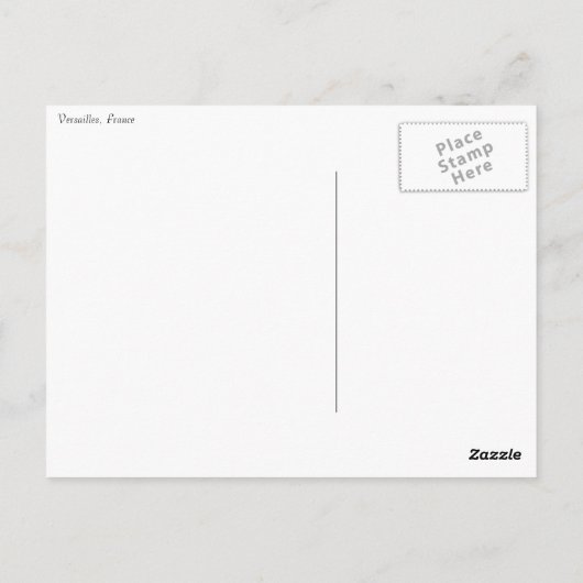 Paleis van Versailles Briefkaart (Achterkant)