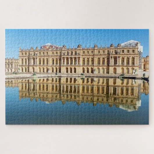 Paleis van Versailles en weerspiegeling in een vij Legpuzzel (Horizontaal)