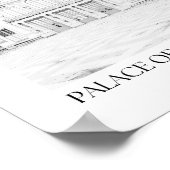 Paleis van Versailles Frankrijk Boog Fotoprint Poster (Hoek)