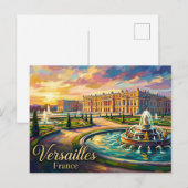 Paleis van Versailles Frankrijk Briefkaart (Voorkant / Achterkant)