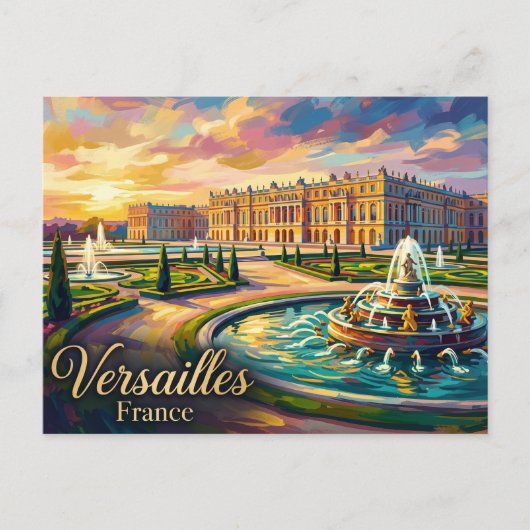 Paleis van Versailles Frankrijk Briefkaart (Voorkant)