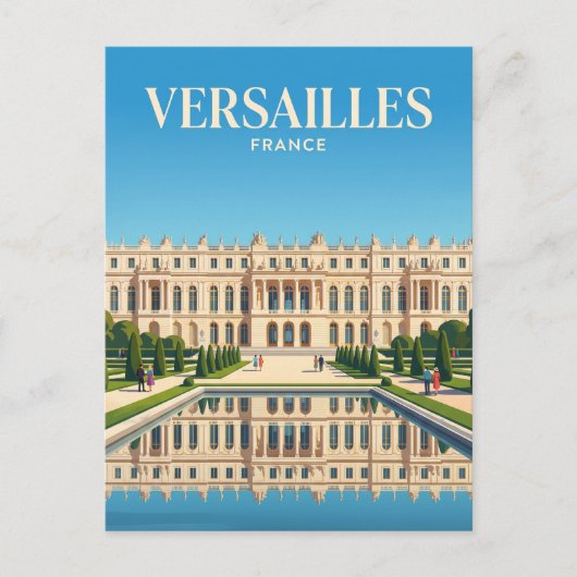 Paleis van Versailles Frankrijk Briefkaart (Voorkant)