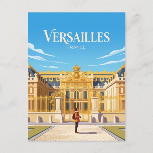 Paleis van Versailles Frankrijk Briefkaart (Voorkant)