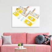 Paleis van Versailles. Frankrijk Canvas Afdruk (Insitu (Woonkamer))