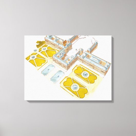 Paleis van Versailles. Frankrijk Canvas Afdruk (Voorkant)
