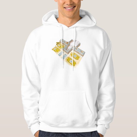 Paleis van Versailles. Frankrijk Hoodie (Voorkant)
