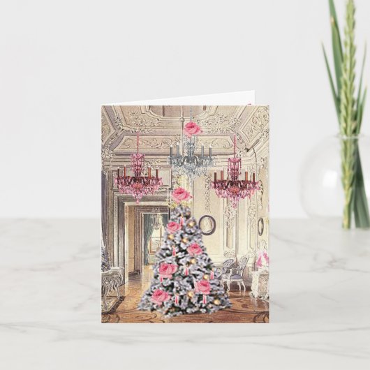 Paleis van Versailles Frankrijk Kerstmis Bedankkaart (Voorkant)