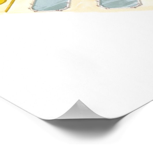 Paleis van Versailles. Frankrijk Poster (Hoek)