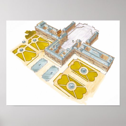 Paleis van Versailles. Frankrijk Poster (Voorkant)