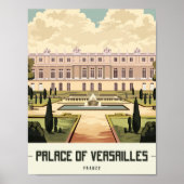 Paleis van Versailles Parijs Frankrijk Travel Plac Poster (Voorkant)