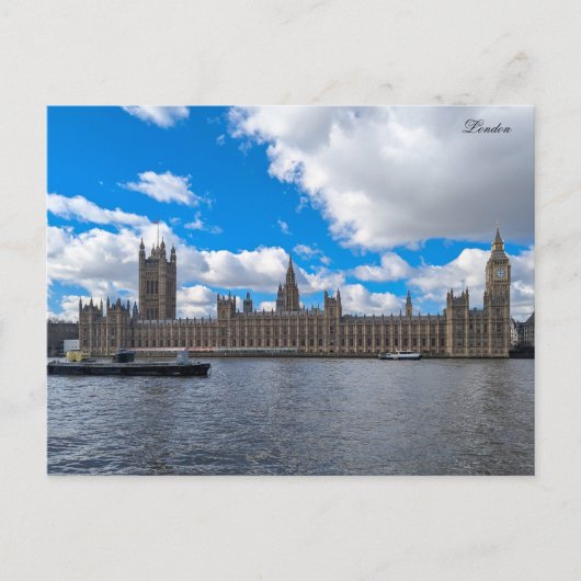 Paleis van Westminster Briefkaart (Voorkant)