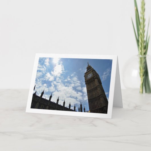 Paleis van Westminster, De Elizabeth Tower, Londen Kaart (Voorkant)