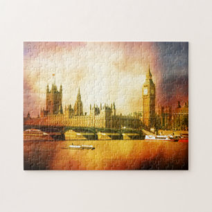Paleis van Westminster en Big Ben op de Theems Legpuzzel