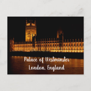 Paleis van Westminster 's Nachts – Londen Briefkaart