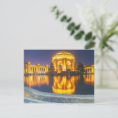 Paleis voor Schone Kunst 's Nachts Briefkaart (Staand voorkant)