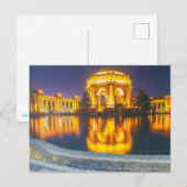 Paleis voor Schone Kunst 's Nachts Briefkaart (Voorkant / Achterkant)