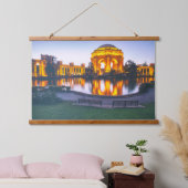 Paleis voor Schone Kunsten licht op bij zonsonderg Hangend Wandkleed (Slaapkamer)