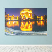 Paleis voor Schone Kunsten Nighttime Canvas Afdruk (Insitu (Houten vloer))