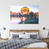 Paleis voor Schone Kunsten van San Francisco Canvas Afdruk (Insitu (Slaapkamer))