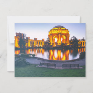 Paleis voor Schone Kunsten van San Francisco licht Briefkaart