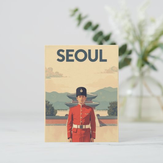 Paleisgarde van Seoul Briefkaart (Staand voorkant)