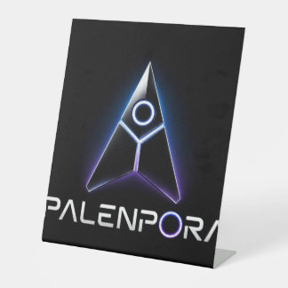 Palenpora Reclamebord Met Voetstuk