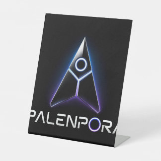 Palenpora Reclamebord Met Voetstuk