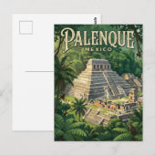 Palenque Archeologische Zone Mexico Briefkaart (Voorkant / Achterkant)