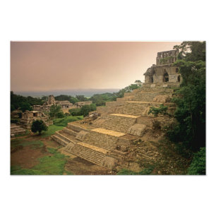 Palenque, Chiapas, Mexico, Maya Foto Afdruk