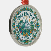 Palenque Mexico Metalen Ornament (Rechts)