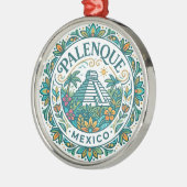 Palenque Mexico Metalen Ornament (Links)
