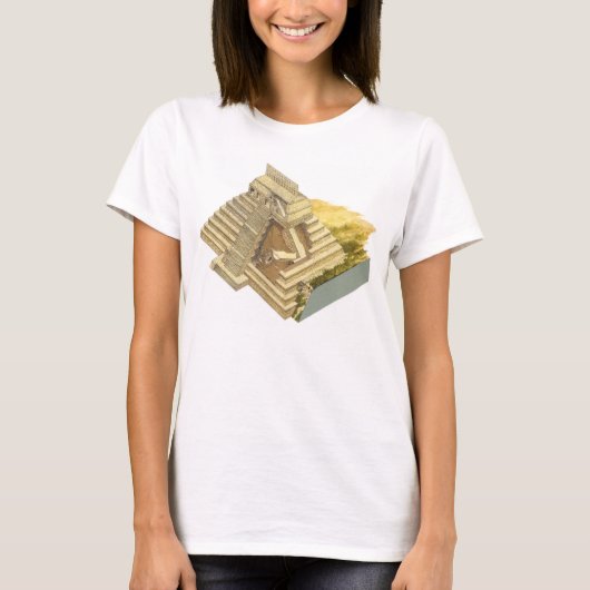 Palenque Mexico. Tempel van de Inscripties T-shirt (Voorkant)