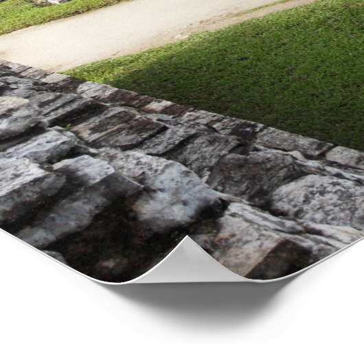 Palenque ruins - Temple of Inscriptions Poster (Hoek)