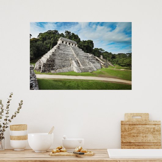 Palenque ruins - Temple of Inscriptions Poster (Keuken)