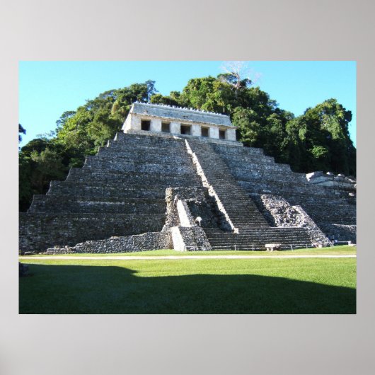 Palenque Temple of Inscriptions Poster (Voorkant)