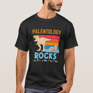 Palentology Rocks Retro Dinosaur Rock Fun Paleonto T-shirt