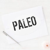 Paleo Bumpersticker Ovale Sticker (Envelop)