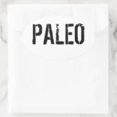 Paleo Bumpersticker Ovale Sticker (Tas)
