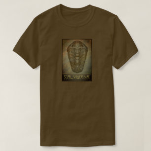 Paleo-chic Calymene Sepia trilobiet T-shirt