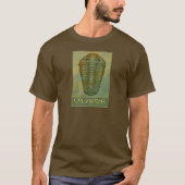 Paleo-chic Calymene Trilobite in Green T-shirt (Voorkant)