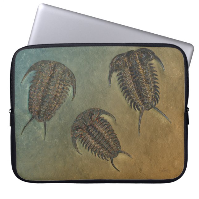 "Paleo-chic" Ceraurus Fossil Trilobite Laptop Sleeve (Voorkant)