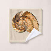 "Paleo-chic" Cleoniceras Cleon Ammoniet Fossiel Bad Handdoek (Wasdoekje)