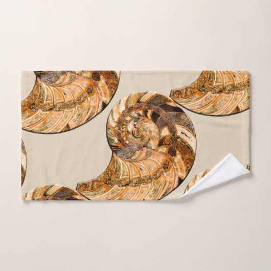 "Paleo-chic" Cleoniceras Cleon Ammoniet Fossiel Bad Handdoek (Handdoek)