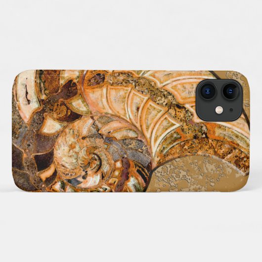 "Paleo-chic" Cleoniceras Cleon Ammoniet Fossiel Case-Mate iPhone Case (Achterkant (horizontaal))