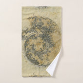 "Paleo-chique" Duitse Ammoniet met Dendrites Bad Handdoek (Handdoek)